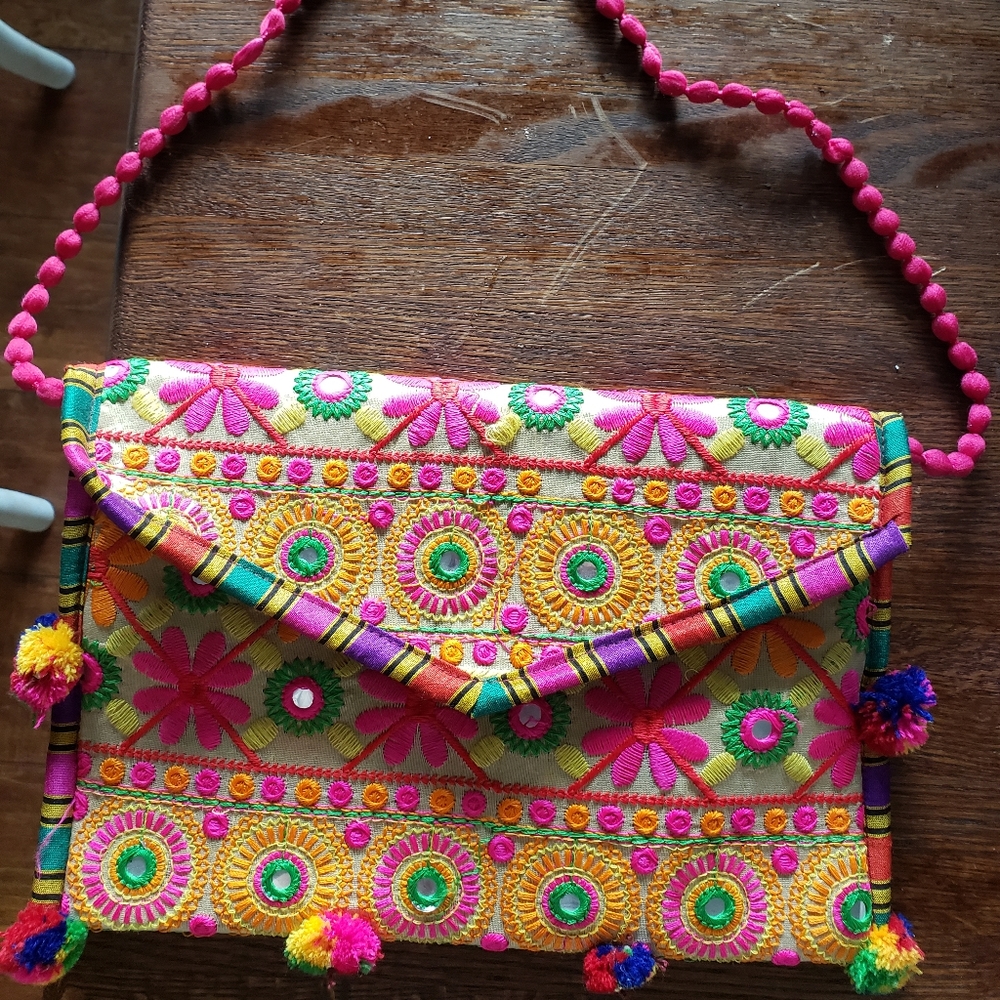 Colorful Indian Bohemian style sling bag